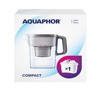 AQUAPHOR Carafe filtrante Compact avec 1 Filtre Maxfor+ 200L - 2,4 l - Gris