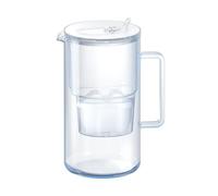 AQUAPHOR Carafe Filtrante en Verre avec 1 filtre MAXFOR+ 200 L - Capacité 2,5 L (Blanc)