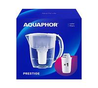 AQUAPHOR Carafe filtrante Prestige Blanche avec 1 Filtre A5 I Carafe pour 2,8 l I s'adapte à la Porte du réfrigérateur I Réduit Le calcaire et Le Chlore I Filtre à Eau de Table