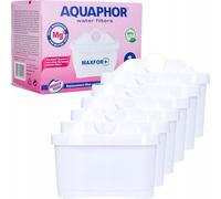 AQUAPHOR cartouche filtrante MAXFOR+ Mg Pack 6- contre les métaux lourds, le calcium et le chlore, avec magnésium, pour AQUAPHOR Onyx, Amethyst, Jasper, Time
