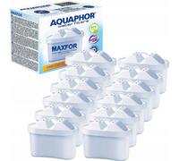 AQUAPHOR Cartouche filtrante MAXFOR+ Pack 12 - contre le calcaire, le chlore & autres substances, pour Aquaphor Onyx, Amethyst, Jasper, Time