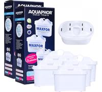 AQUAPHOR Cartouche filtrante MAXFOR+ Pack 5+1 - contre le calcaire, le chlore & autres substances dans l'eau du robinet, convient pour AQUAPHOR Onyx, Amethyst, Jasper, Time & tous les modèles BRITA® M