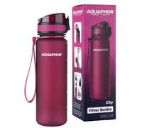 AQUAPHOR City Gourde Filtrante avec filtre à charbon actif (Rouge)