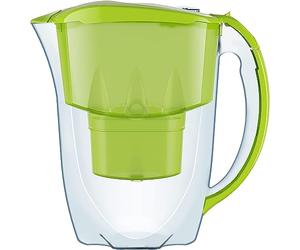 AQUAPHOR Filtre à Eau Jasper Vert Clair avec 1 Filtre MAXFOR+ I Réduit Le calcaire et Le Chlore I Carafe pour 2,8 l I Filtre à Eau de Table I s'adapte à la Porte du réfrigérateur