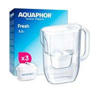AQUAPHOR Fresh Carafe Filtrante avec (3) Filtre à Eau Maxfor+ (Blanc)