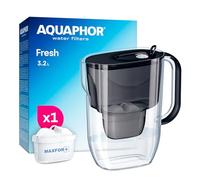 AQUAPHOR Fresh Carafe Filtrante avec (1) Filtre à Eau Maxfor+ (Noir)