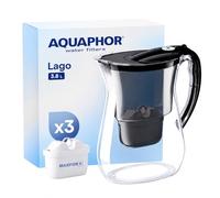 AQUAPHOR Lago Carafe Filtrante - Noir (3 filtres Maxfor)