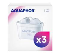 AQUAPHOR Maxfor+ Mg Lot de 3 cartouches filtrantes compatibles avec Aquaphor Maxfor+ et Brita Maxtra+, réduit le calcaire, le chlore, les impuretés, le magnésium essentiel