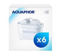 AQUAPHOR Maxfor+ Pack 5+1 Lot de 6 cartouches filtrantes contre le calcaire, le chlore et autres substances pour Aquaphor Onyx, Amethyst, Jasper, Time & tous les modèles Brita Maxtra+ et Maxtra