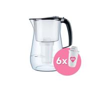 Aquaphor Provence Set Filterkrug Incl. 6x A5 Mg. Filtre à Eau, Bpa-Gratuit, Noir