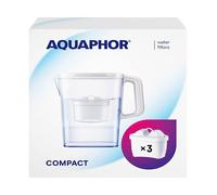 Aquaphor Set Filtre à Eau Pot Compact Blanc Incl. 3 Maxfor +