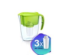 Aquaphor Set Filtre à Eau Sourire Vert Clair Incl. 3 A5 Cartouches de Filtre,Bpa