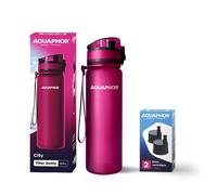 Aquaphor Set Ville Wasserfilter-Trinkflasche Inclus 1+2 Filtre Paquet, 500 ML,