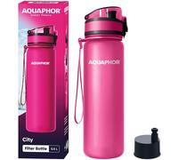 AQUAPHOR City Gourde Filtrante avec filtre à charbon actif (Rose)