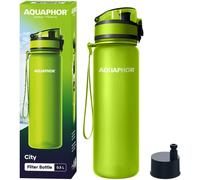 Aquaphor Ville Bouteille Avec Filtre à Eau, 500 ML, En Tritan, Bpa-Gratuit, Vert