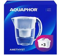 Aquaphor Wasserfilter-Set Améthyste Incl. 3x Maxfor + Cartouches de Filtre,Blanc