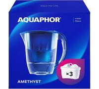Aquaphor Wasserfilter-Set Améthyste Incl. 3x Maxfor + Cartouches de Filtre, Bleu