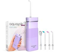Aquapik® Mini Jet Hydropulseur Dentaire Portable 200 ml USB-C 3 Modes IPX8.