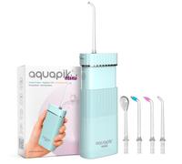 Aquapik® Mini Jet Hydropulseur Dentaire Portable 200 ml USB-C 3 Modes IPX8.