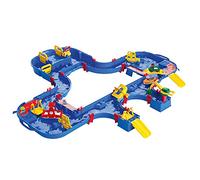 Aquaplay Jouet d'eau MegaLockBox 1544 — 38 pièces, transportable, Bleu