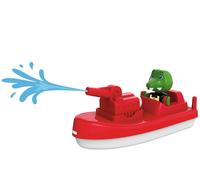 Aquaplay Bateau de pompiers FireBoat 8700000273 – Sven, éclaboussures d'eau, dès 3 ans, Rouge
