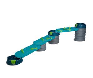 AquaPlay Mudway Stream - Circuit de Jeu d'eau et de Sable combiné avec écrous, bassins et curseurs, système d'emboîtement Flexible, résistant aux intempéries, Jeu d'eau d'extérieur connecté à la