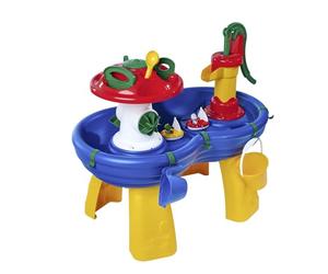 Aquaplay - Table d'Eau - Jeu d'Eau pour Enfant - 2 Bateaux et 2 Figurines Incluses - Champignon Arroseur - Dès 3 Ans - 8700001595