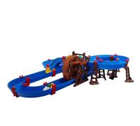 Aquaplay – WaterWheel Jouet aquatique extérieur Train d'eau 2 étages, grande roue, dès 3 ans