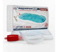 AquaPodKit 2.0 - (boîte) Sans BPA et fabriqué aux États-Unis. Récipient de stockage d'eau d'urgence, survie des ouragans (65 gallons d'eau - Certaines baignoires plus grandes ou de jardin peuvent contenir jusqu'à 100 gallons d'eau)
