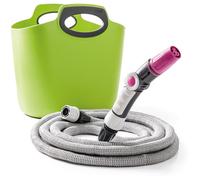 Aquapop 30 tuyau textile lime + armature + sac, 10/30 m
