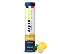 AQUAPOP - Pastilles électrolytes - Sans Sucres - Favorise l'hydratation et l'énergie - 20 Comprimés Minéraux et Vitamines - Sport & Bien-être (Citron)