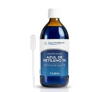 AQUAPURELIFE Bleu de Méthylène 1% - Solution aqueuse 1000 ml avec pipette doseuse | Colorant pour coloration en microscopie | CAS 61-73-4 | Produit chimique de laboratoire