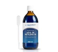 AQUAPURELIFE Bleu de Méthylène 1% - Solution aqueuse 500 ml avec pipette doseuse | Colorant pour coloration en microscopie | CAS 61-73-4 | Produit chimique de laboratoire