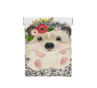Aquarelle Animal Mignon Joli Hérisson, Sac de Rangement pour Femmes, Portefeuille supérieur à Presser, Petit Porte-Monnaie, Pochette de Changement