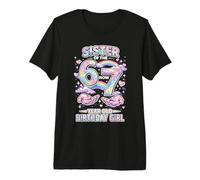 Aquarelle Arc-en-Ciel Pastel 7 Ans pour sœur 67 Ans T-Shirt Haut de Gamme