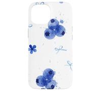 Aquarelle Blueberry Botanical Summer Garden Coque pour iPhone 15