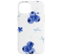 Aquarelle Blueberry Botanical Summer Garden Coque pour iPhone 15 Plus