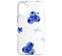 Aquarelle Blueberry Botanical Summer Garden Coque pour iPhone 16 Plus