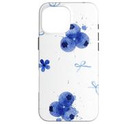 Aquarelle Blueberry Botanical Summer Garden Coque pour iPhone 16 Pro Max