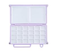 Aquarelle Case - Planche de mélange de couleurs pour illustration | Compagnon artistique léger et facile à transporter avec fermeture et rangement multi-cavités pour exercices d'apprentissage