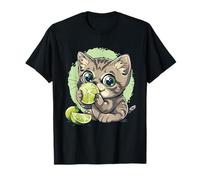 Aquarelle chat citron vert motif amant de citron vert T-Shirt