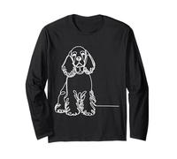 Aquarelle Cocker Spaniel Chien Art Portrait Design Manche Longue