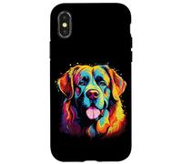 Aquarelle Coloré Mâtin des Pyrénées Chien Grandes Pyrénées Coque pour iPhone X/XS