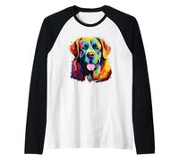 Aquarelle Coloré Mâtin des Pyrénées Chien Grandes Pyrénées Manche Raglan