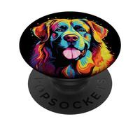 Aquarelle Coloré Mâtin des Pyrénées Chien Grandes Pyrénées PopSockets PopGrip Adhésif