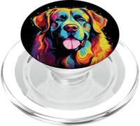 Aquarelle Coloré Mâtin des Pyrénées Chien Grandes Pyrénées PopSockets PopGrip pour MagSafe
