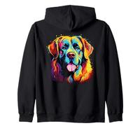 Aquarelle Coloré Mâtin des Pyrénées Chien Grandes Pyrénées Sweat à Capuche