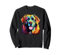 Aquarelle Coloré Mâtin des Pyrénées Chien Grandes Pyrénées Sweatshirt