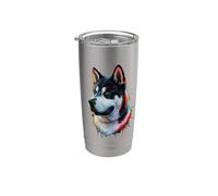 Aquarelle colorée Akita Gobelet isotherme en acier inoxydable double paroi