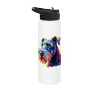 Aquarelle Colorée Kerry Blue Terrier Chiens Stainless Steel Insulated Water Bottle